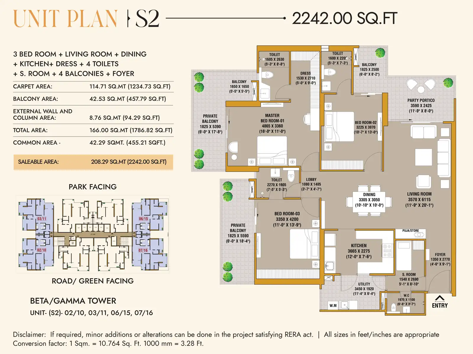 SKA Divine Floor Area