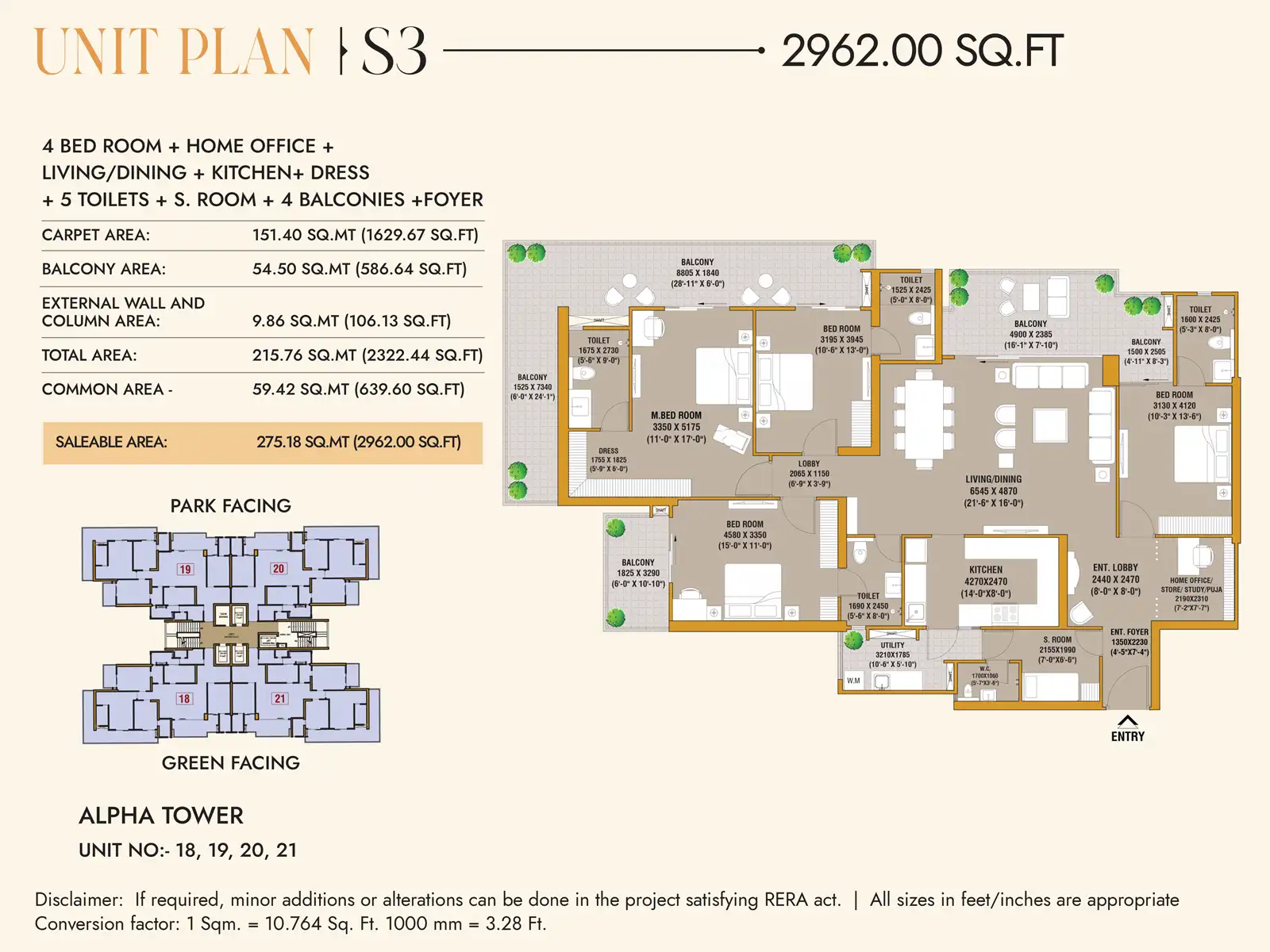 SKA Divine Floor Area